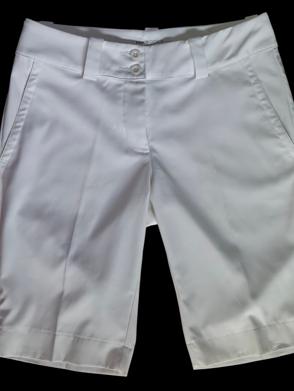 Nike Golf Tour Performance Dri-FIT Bermuda Shorts White Women's Size 2